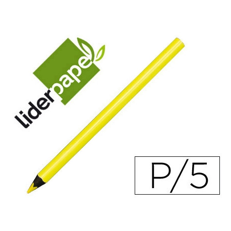 LAPICES FLUORESCENTE LIDERPAPEL JUMBO NEON AMARILLO