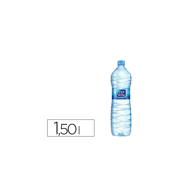 AGUA MINERAL NATURAL FONT VELLA BOTELLA SANT HILARI 1,5 L