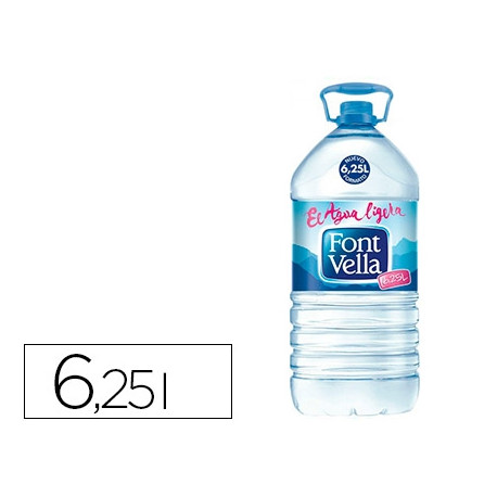 AGUA MINERAL NATURAL FONT VELLA SANT HILARI GARRAFA 6,25 L