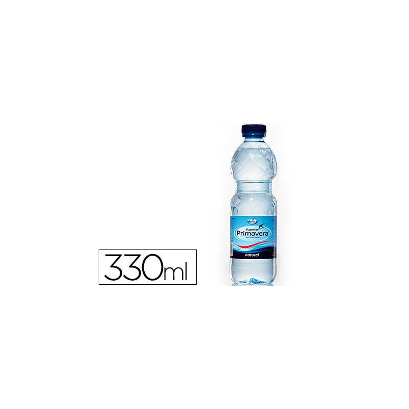 AGUA MINERAL NATURAL FUENTE PRIMAVERA BOTELLA DE 330 ML