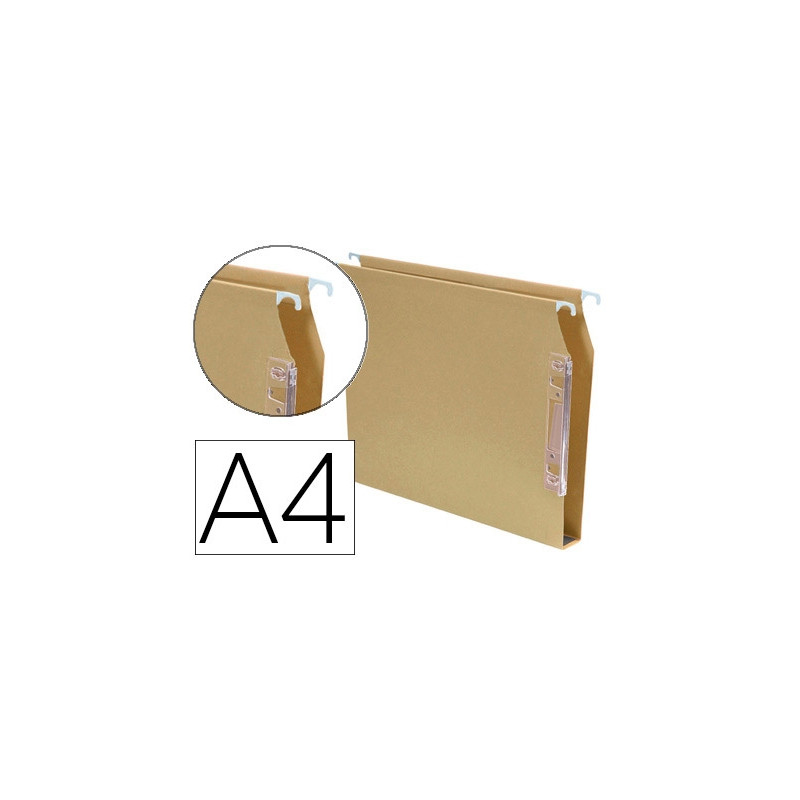 CARPETA COLGANTE FADE DIN A4 VISOR LATERAL 250X330X30 MM KRAFT