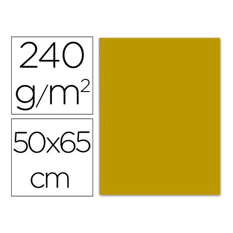 CARTULINA LIDERPAPEL 50X65 CM 240 G/M2 ORO VIEJO