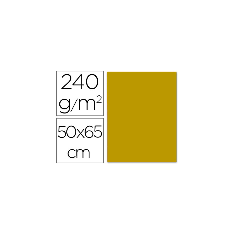 CARTULINA LIDERPAPEL 50X65 CM 240 G/M2 ORO VIEJO