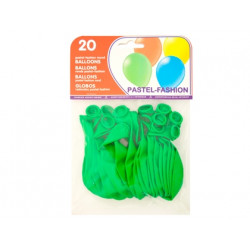 GLOBO 100% LATEX BIODEGRADABLE VERDE PISTACHO BOLSA DE 20 UNIDADES