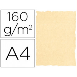 PAPEL PERGAMINO DIN A4 160 GR COLOR PERGAMINO CREMA 