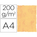 PAPEL PERGAMINO DIN A4 200 GR COLOR MARMOL AMARILLO