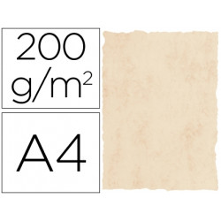 PAPEL PERGAMINO DIN A4 200 GR COLOR MARMOL BEIGE 