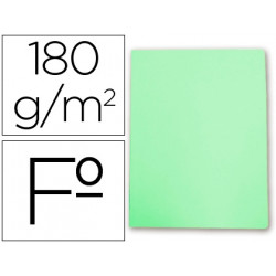 SUBCARPETA CARTULINA GIO FOLIO VERDE PASTEL 180 G/M2