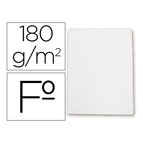 SUBCARPETA CARTULINA GIO FOLIO BLANCA 180 G/M2