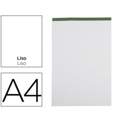 BLOC NOTAS LIDERPAPEL LISO A4 80 HOJAS 60 G/M2 PERFORADO SIN TAPA