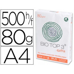 PAPEL FOTOCOPIADORA BIOTOP 80G EXTRA ECOLOGICO DIN A4 PAQUETE DE 500 HOJAS