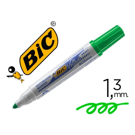 ROTULADOR BIC VELLEDA PARA PIZARRA VERDE PUNTA REDONDA 1,3 MM