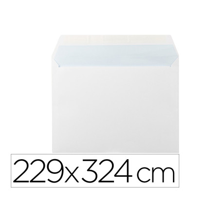 SOBRE LIDERPAPEL N 14 BLANCO DIN C4 229X324 MM TIRA DE SILICONA PAQUETE DE 25 UNIDADES