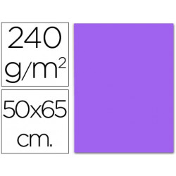 CARTULINA LIDERPAPEL 50X65 CM 240 G/M2 PURPURA