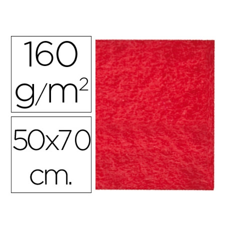 FIELTRO LIDERPAPEL 50X70CM ROJO 160G/M2