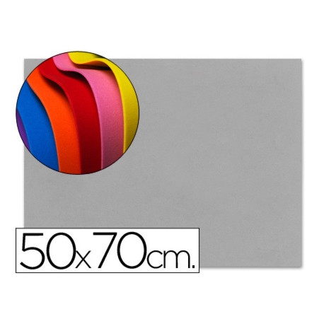 GOMA EVA LIDERPAPEL 50X70CM 60G/M2 ESPESOR 1.5MM GRIS