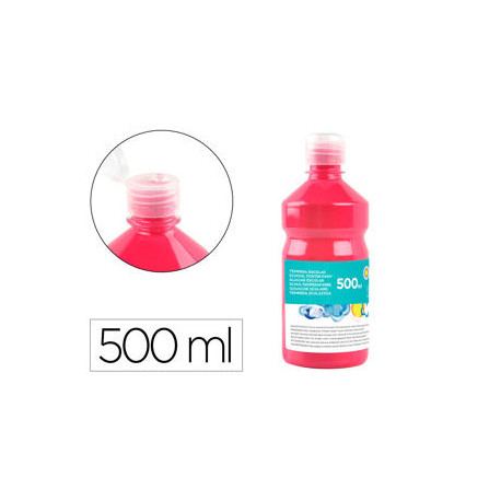 TEMPERA LIQUIDA LIDERPAPEL ESCOLAR 500 ML FUCSIA