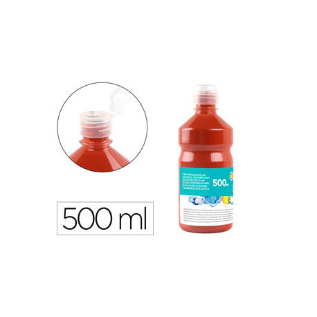 TEMPERA LIQUIDA LIDERPAPEL ESCOLAR 500 ML MARRON