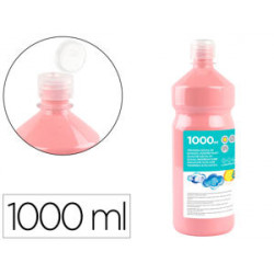 TEMPERA LIQUIDA LIDERPAPEL ESCOLAR 1000 ML ROSA