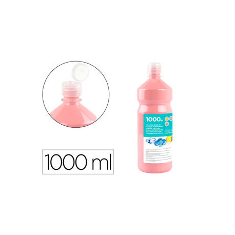 TEMPERA LIQUIDA LIDERPAPEL ESCOLAR 1000 ML ROSA