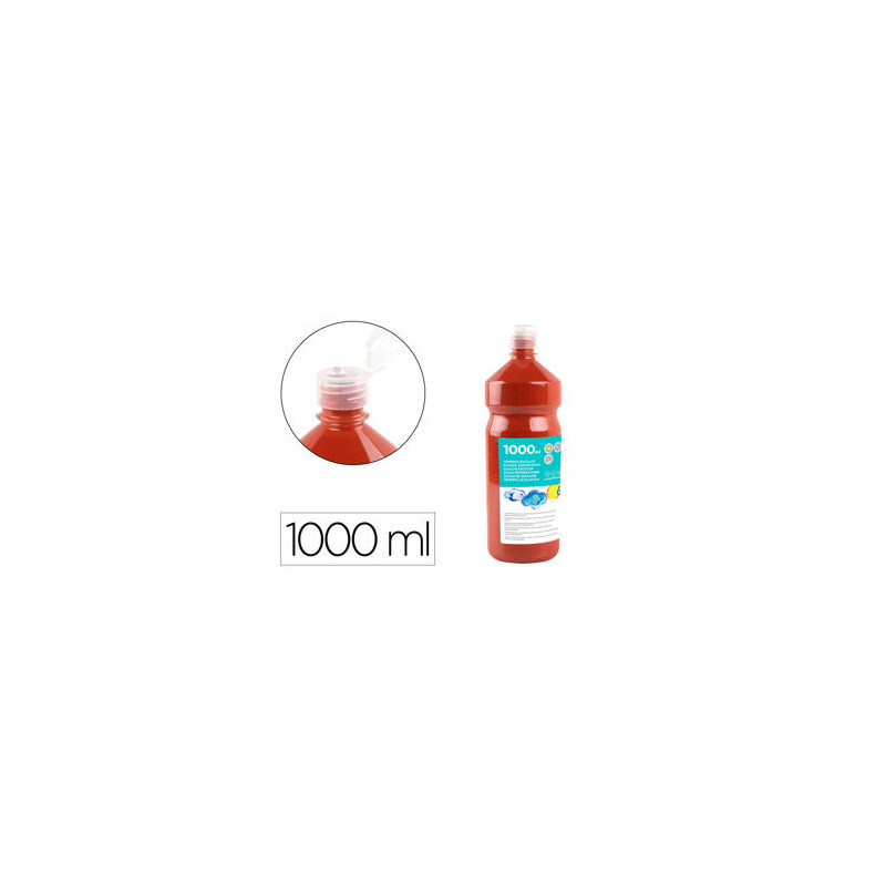 TEMPERA LIQUIDA LIDERPAPEL ESCOLAR 1000 ML MARRON