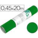 ROLLO ADHESIVO LIDERPAPEL UNICOLOR VERDE BRILLO ROLLO DE 0,45 X 20 MT