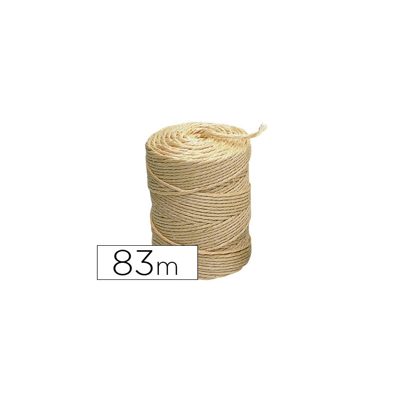 CUERDA SISAL 3 CABOS LIDERPAPEL ROLLO 1/2 KG