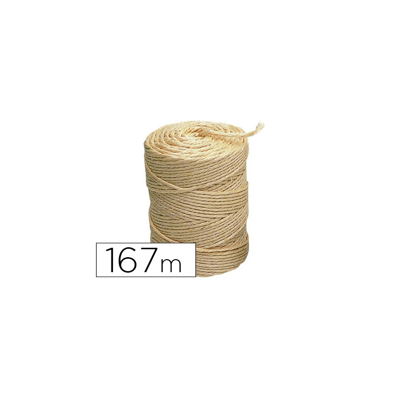 CUERDA SISAL 3 CABOS LIDERPAPEL ROLLO 1 KG