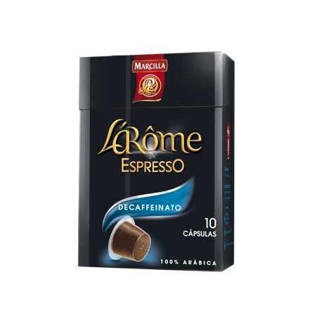 CAFE L'OR ESPRESSO DECAFFEINATO FUERZA 6 CAJA DE 10 UNIDADES COMPATIBLE CON NESPRESSO