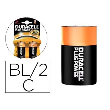 PILA DURACELL RECARGABLE C BLISTER DE 2 UNIDADES