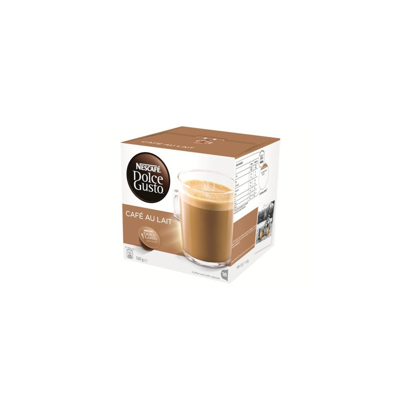 CAFE DOLCE GUSTO CAFE CON LECHE MONODOSIS CAJA DE 16 UNIDADES