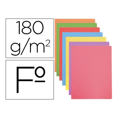 SUBCARPETA CARTULINA GIO FOLIO COLORES PASTELES SURTIDOS 180 GR/M2