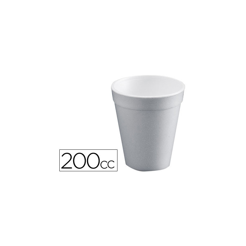 VASO TERMICO DE POLIEXPAN 200CC PAQUETE DE 50 UNIDADES