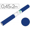 ROLLO ADHESIVO LIDERPAPEL UNICOLOR AZUL BRILLO ROLLO DE 0,45 X 2 MT