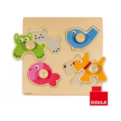 PUZZLE DISET ANIMALES DOMESTICOS 4 PIEZAS