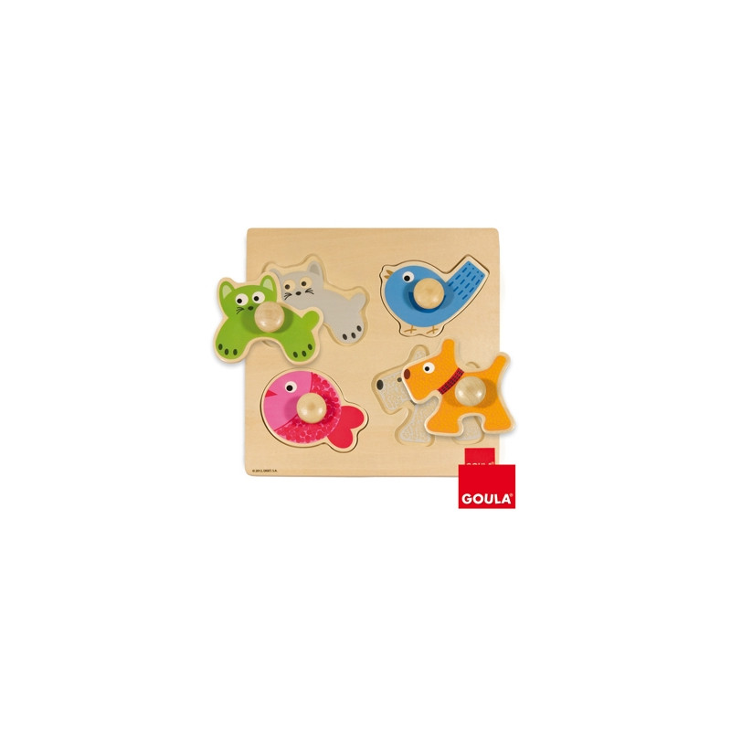 PUZZLE DISET ANIMALES DOMESTICOS 4 PIEZAS