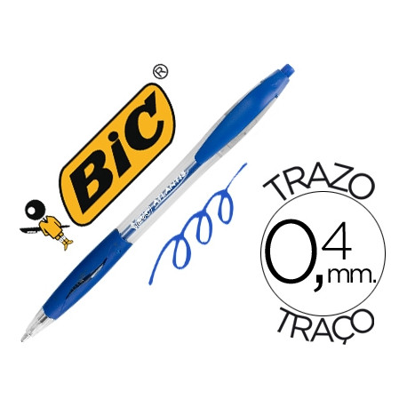 BOLIGRAFO BIC ATLANTIS AZUL RETRACTIL TINTA ACEITE PUNTA DE 1 MM