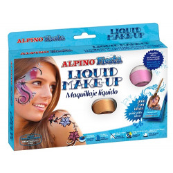 MAQUILLAJE LIQUIDO SET DE 8 COLORES SURTIDOS MAS PINCEL