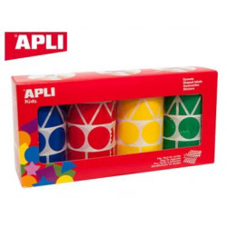 GOMETS APLI FIGURAS SURTIDAS T AMA?O XL PACK DE 4 ROLLOS COLORES SURTIDOS 5428 UNIDADES