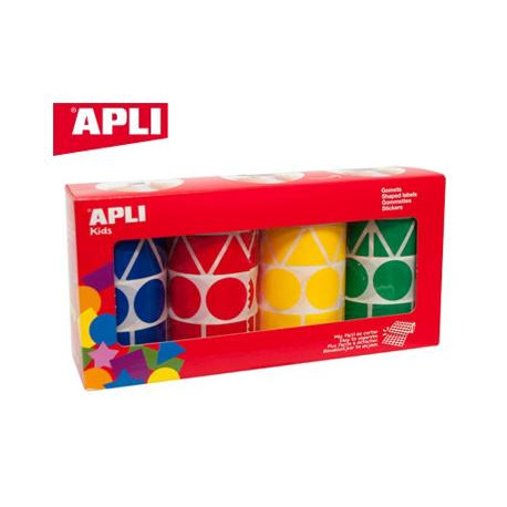 GOMETS APLI FIGURAS SURTIDAS T AMA?O XL PACK DE 4 ROLLOS COLORES SURTIDOS 5428 UNIDADES