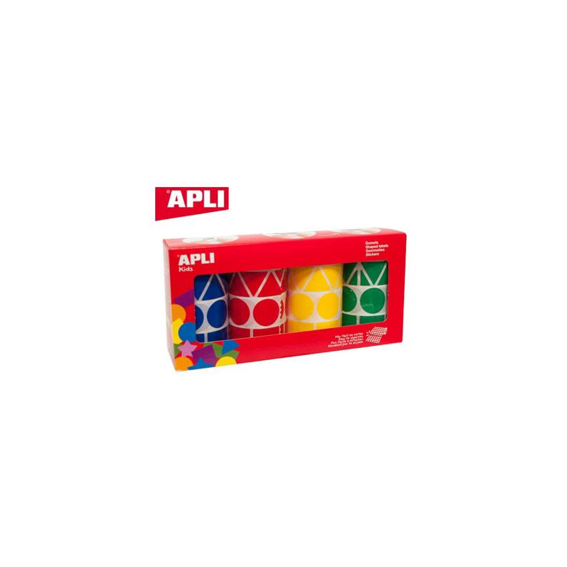 GOMETS APLI FIGURAS SURTIDAS T AMA?O XL PACK DE 4 ROLLOS COLORES SURTIDOS 5428 UNIDADES