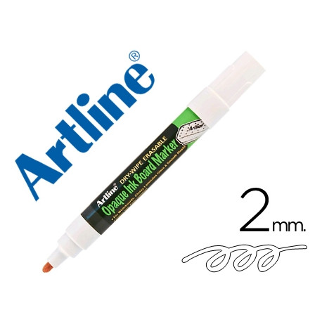 ROTULADOR ARTLINE PIZARRA EPD-4 COLOR BLANCO OPAQUE INK BOARD PUNTA REDONDA 2 MM