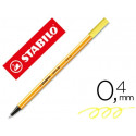 STABILO PUNTA DE FIBRA POINT 88 AMARILLO NEON PUNTA FINA 0,4MM