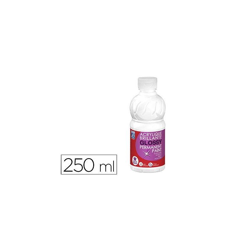 PINTURA ACRILICA L&B BRILLO BLANCO BOTE DE 250 ML