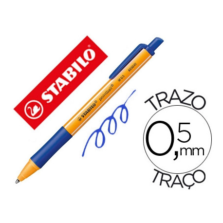 BOLIGRAFO STABILO POINTBALL 0,5 MM AZUL