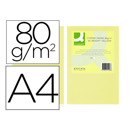 PAPEL COLOR Q-CONNECT DIN A4 80GR CHAMPAGNE PAQUETE DE 500 HOJAS