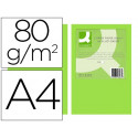 PAPEL COLOR Q-CONNECT DIN A4 80GR VERDE NEON PAQUETE DE 500 HOJAS