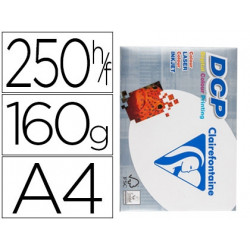 PAPEL FOTOCOPIADORA CLAIREFONTAINE DIN A4 160 GRAMOS PAQUETE DE 250 HOJAS