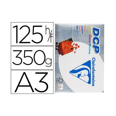 PAPEL FOTOCOPIADORA CLAIREFONTAINE DIN A3 350 GR PAQUETE DE 125 HOJAS