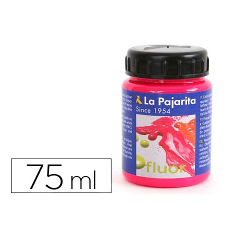 PINTURA ACRILICA LA PAJARITA F-04 MAGENTA FLUORESCENTE 75ML